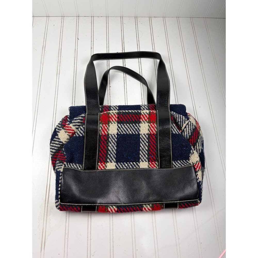 Kate Spade Mackinac Vintage Plaid Wool Floral Tote Shoulder Bag SOLD OUT - Picture 3 of 12